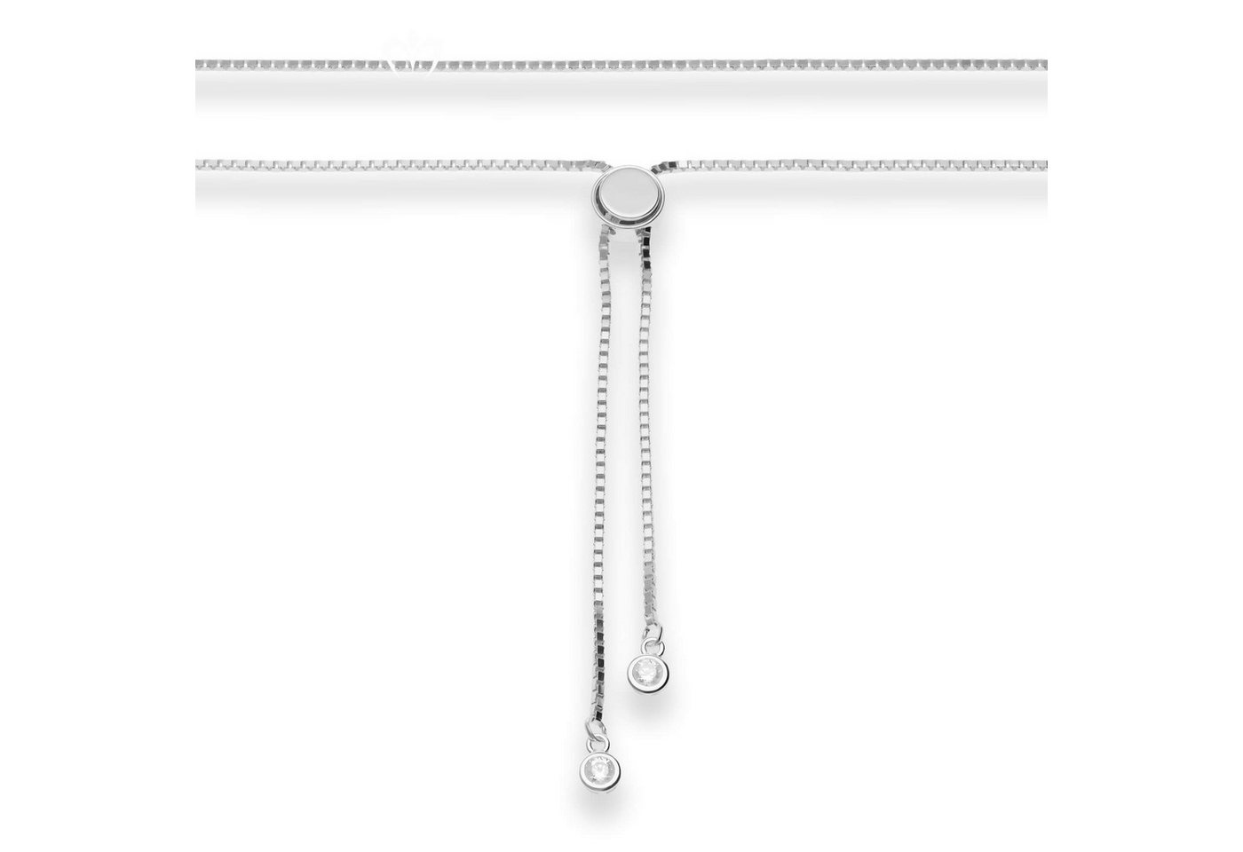 Schmuck Krone Silberkette 1,2mm Veneziakette aus 925 Silber 70cm, Silber 925 von Schmuck Krone