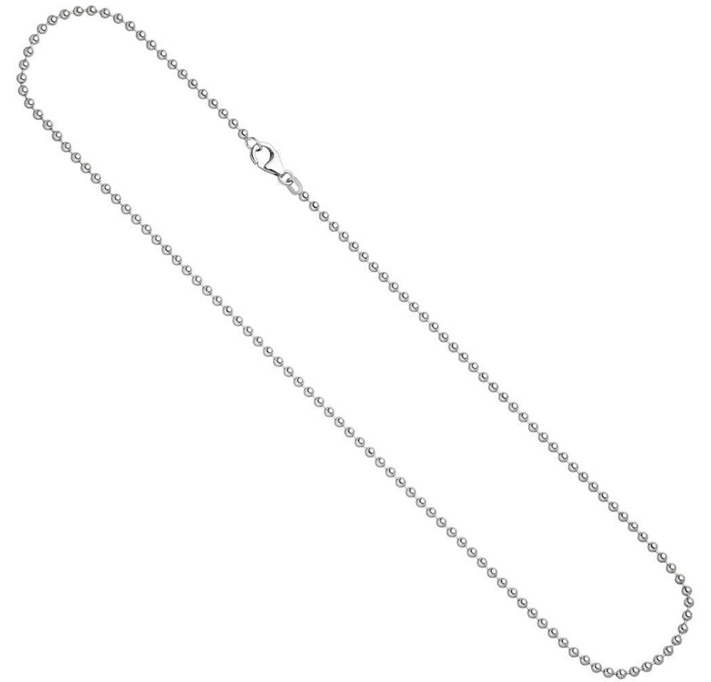 Schmuck Krone Silberkette 2,5mm Kugelkette Kette Collier Halskette aus 925 Echt Silber Sterlingsilber 45cm von Schmuck Krone