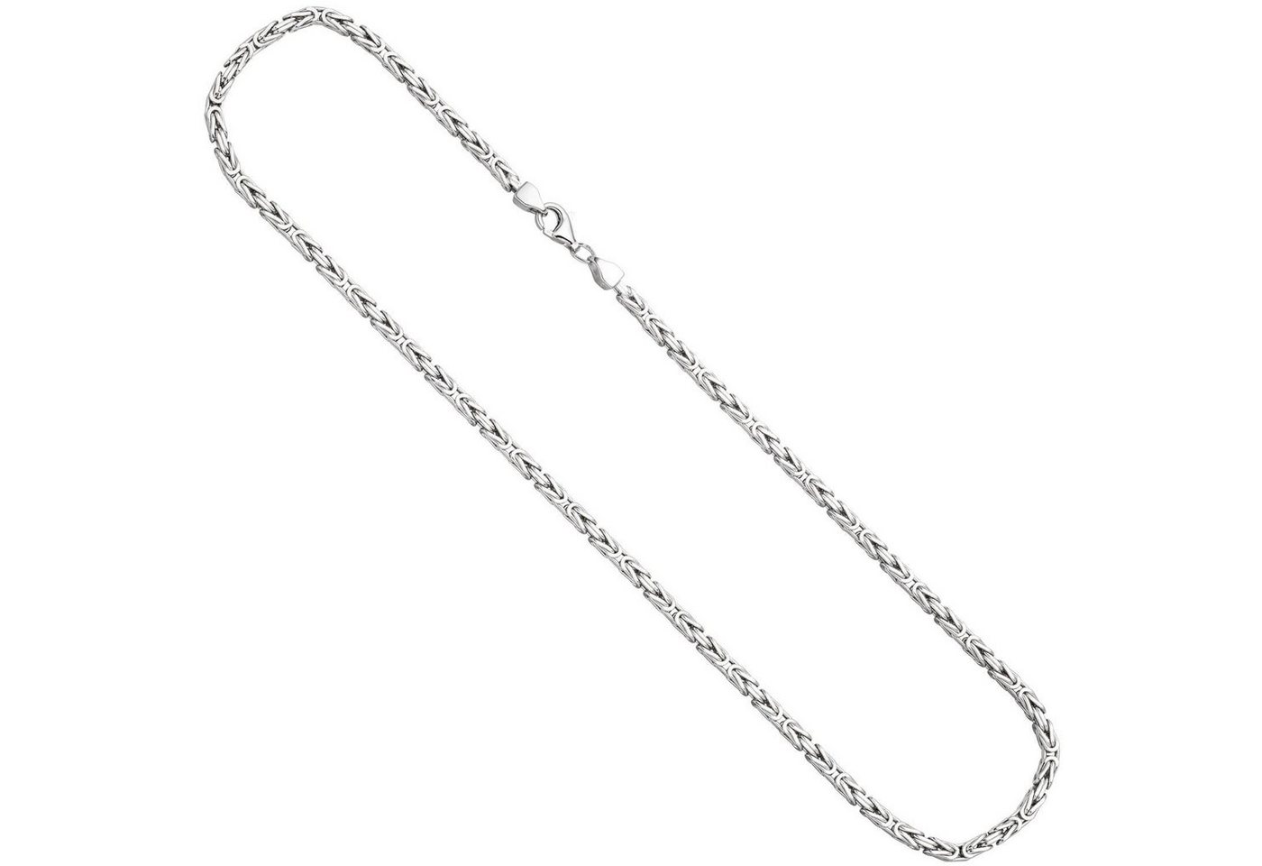 Schmuck Krone Silberkette 3,1mm Kette Halskette Königskette aus 925 Silber rhodiniert massiv 50cm Herren von Schmuck Krone