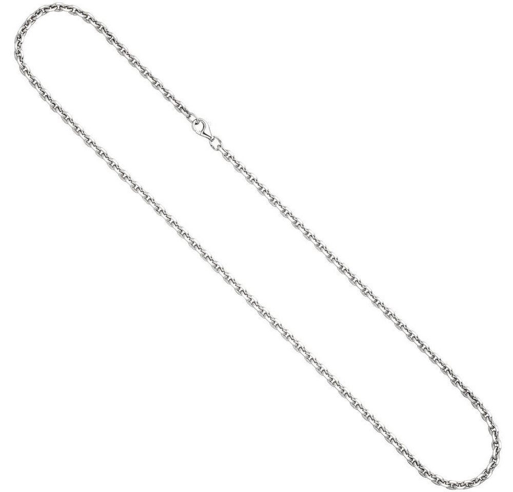 Schmuck Krone Silberkette 3,4mm Ankerkette Kette Halskette Collier aus 925 Silber diamantiert 45cm von Schmuck Krone