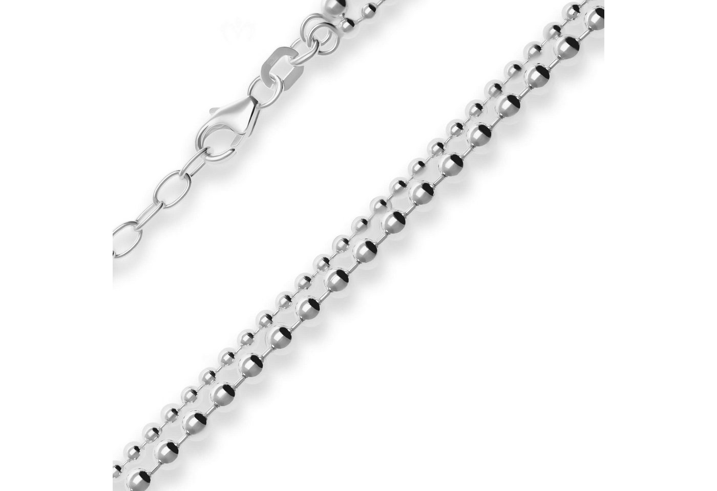 Schmuck Krone Silberkette 3mm Fantasiekette aus 925 Silber 40cm, Silber 925 von Schmuck Krone
