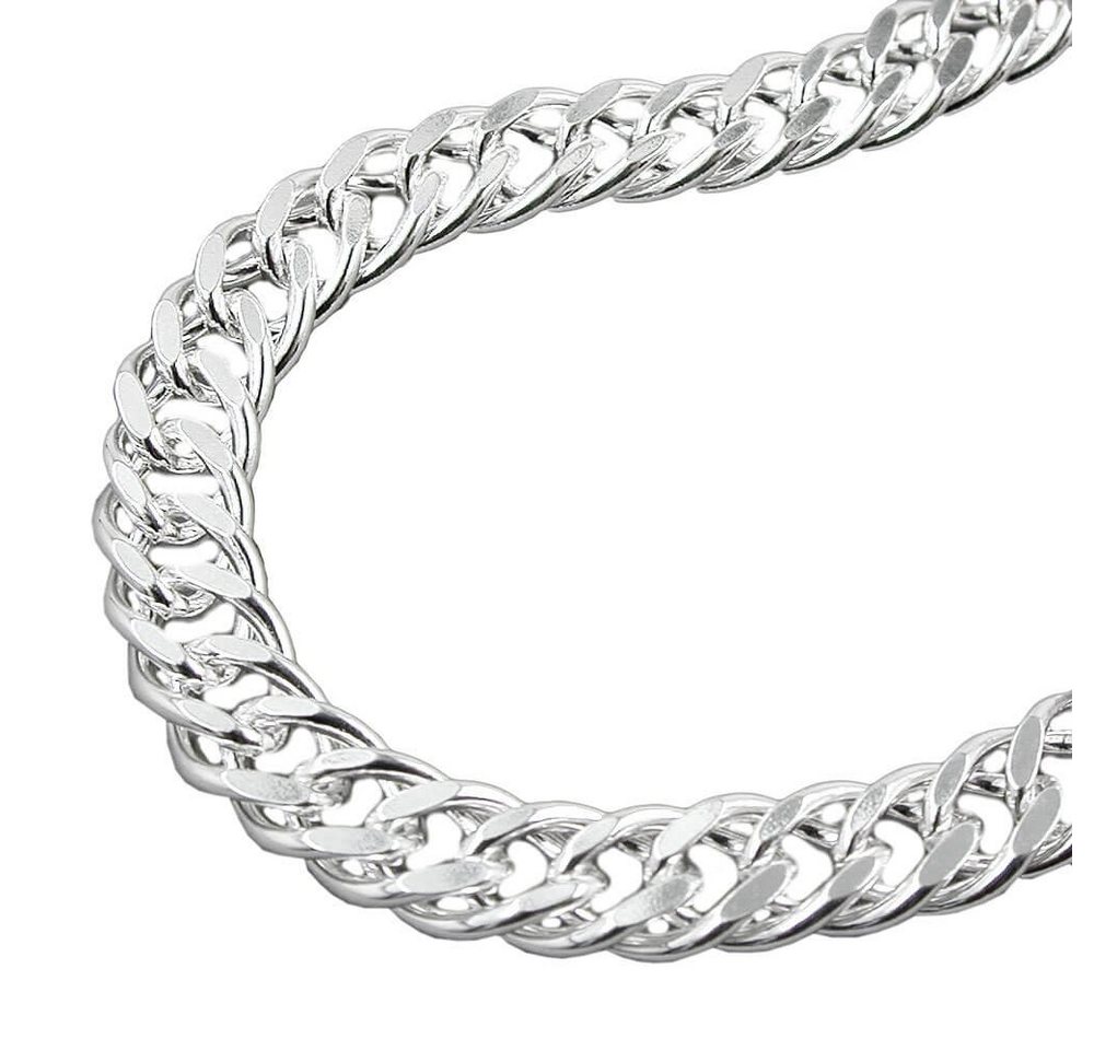 Schmuck Krone Silberkette 6mm Doppelpanzer Kette, 925 Silber 55cm, Unisex, Silber 925 Schmuck Krone Silberkette 6mm Doppelpanzer Kette, 925 Silber 55cm, Unisex, Silber 925 von Schmuck Krone