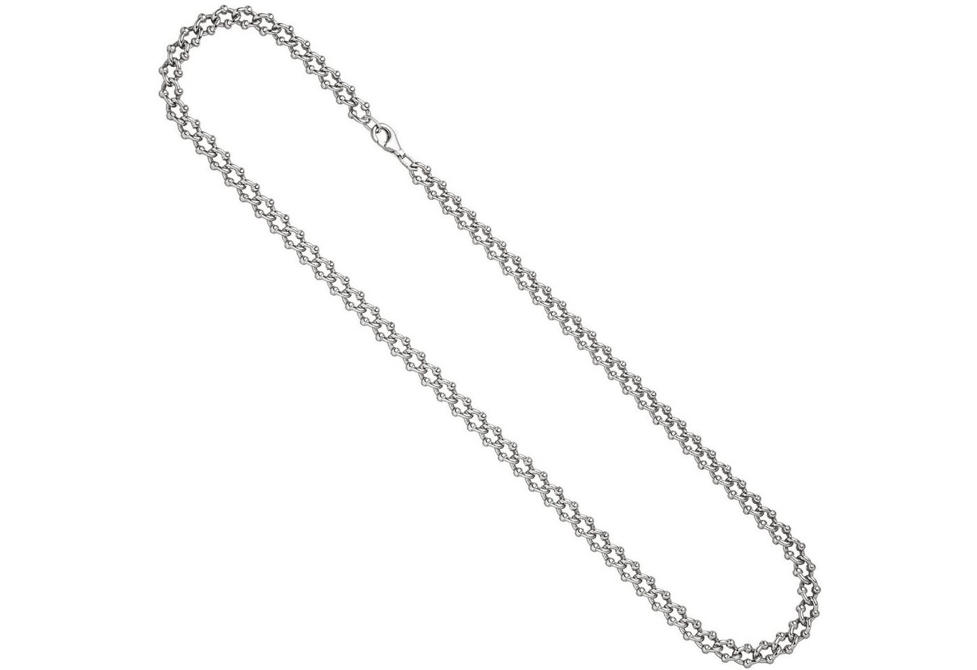 Schmuck Krone Silberkette 7,3mm Kette Krebskette aus 925 Silber rhodiniert Halsschmuck, 55cm von Schmuck Krone