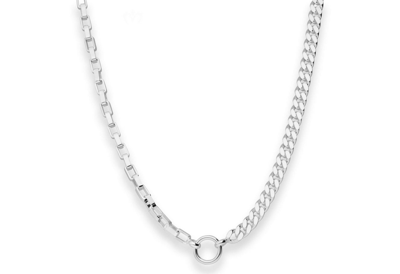 Schmuck Krone Silberkette Fantasiekette aus 925 Silber 45cm, Silber 925 von Schmuck Krone