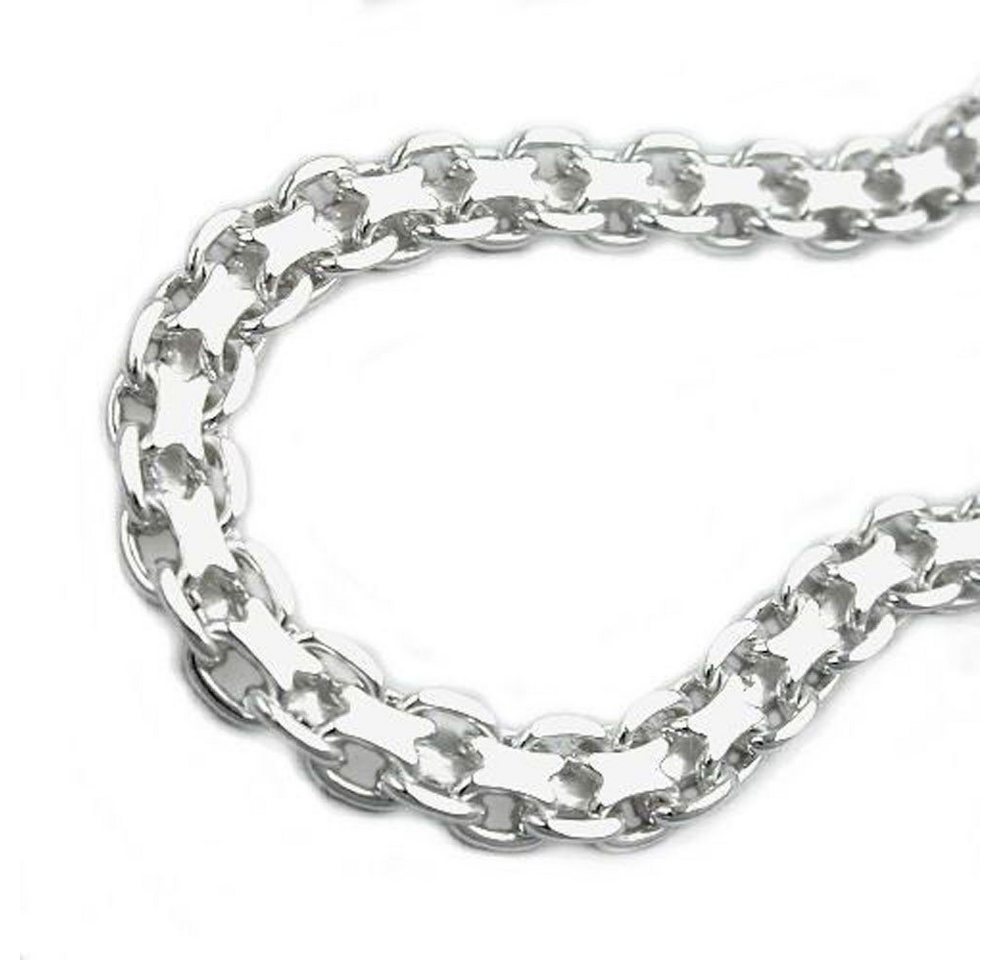 Schmuck Krone Silberkette Kette Collier Bismarck aus 925 Silber Unisex L: 50cm Halskette Halsschmuck von Schmuck Krone