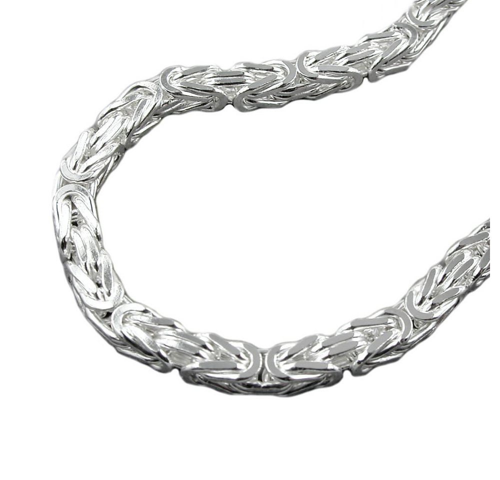 Schmuck Krone Silberkette Lange Kette Collier Königskette aus 925 Silber L: 80cm Halsschmuck Unisex von Schmuck Krone