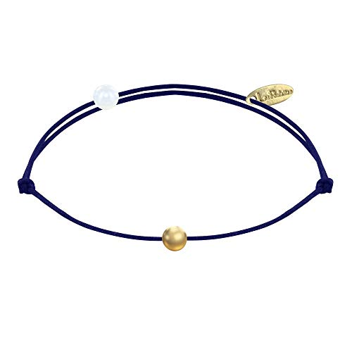 LES POULETTES BIJOUX - Armband Link Kleine Vergoldet Perle - Classics - Blau Navy LES POULETTES BIJOUX - Armband Link Kleine Vergoldet Perle - Classics - Blau Navy von LES POULETTES JEWELS