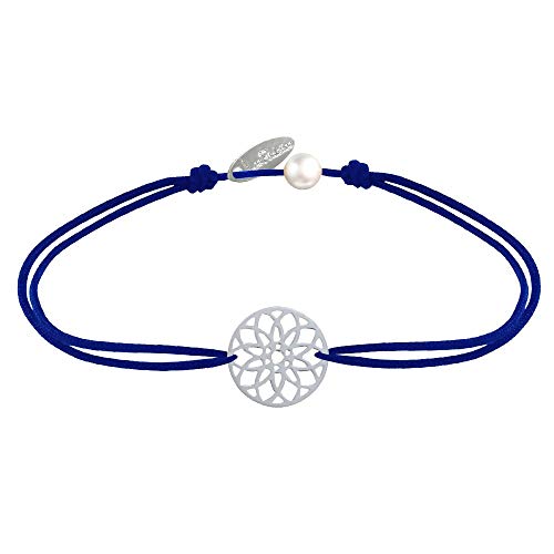 LES POULETTES BIJOUX - Armband Link 925 Silber Medaille Mandala Samen des Lebens - Blau Navy LES POULETTES BIJOUX - Armband Link 925 Silber Medaille Mandala Samen des Lebens - Blau Navy von LES POULETTES BIJOUX