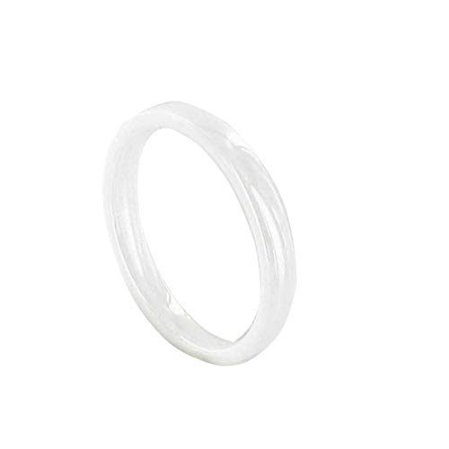 LES POULETTES BIJOUX - Ring Weiß Ceramic 3mm - grobe 60 (19.1) von LES POULETTES BIJOUX