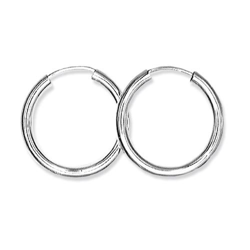 Schmuck-Pur Echt Silber Ohrringe Draht-Creolen 30 mm / 2,5 mm von Schmuck-Pur by Cadenis