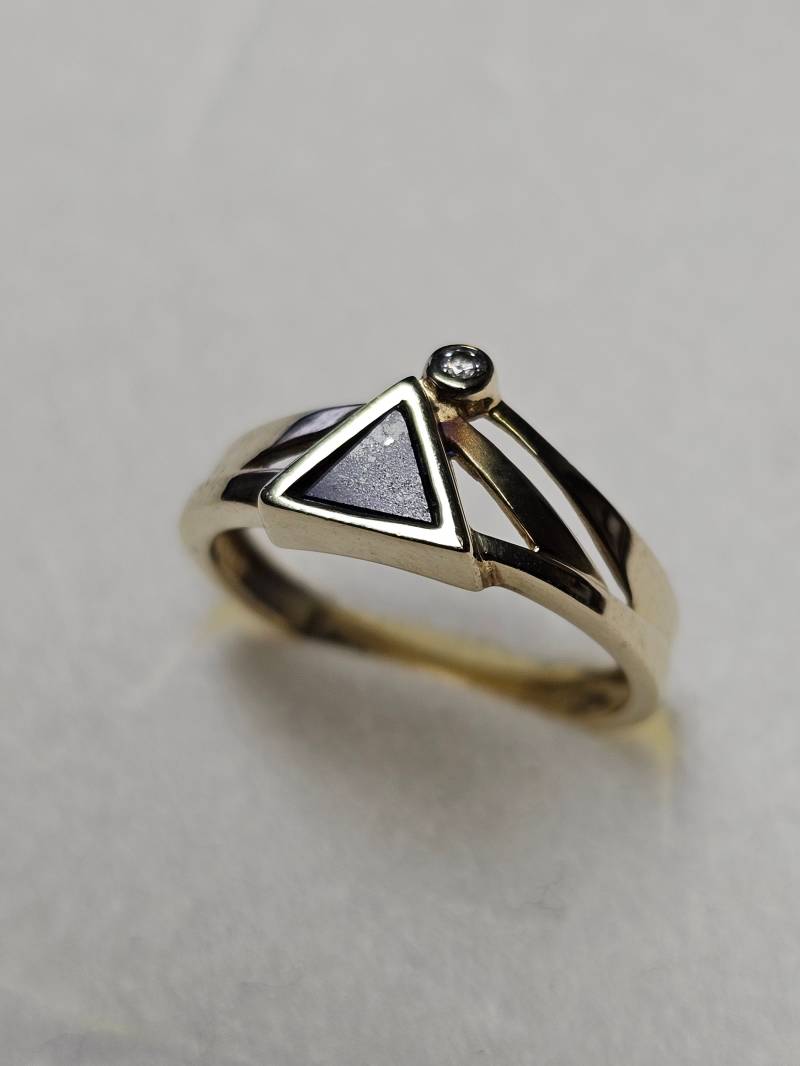 17, 6 Mm Goldring Ring Gold 333 Lagenstein Lapislazuli & Kristall Klar Design Vintage Elegant Gr271 von SchmuckAtelierRegina