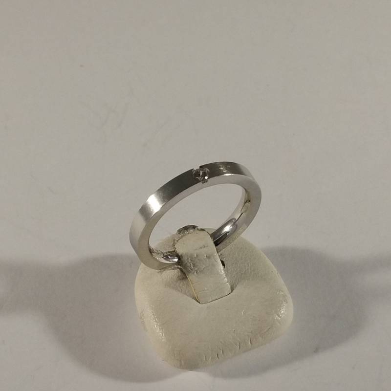 17, 6 Mm Silberring Ring Silber 925 Kristallstein Klar Design Vintage Elegant Sr443 von SchmuckAtelierRegina