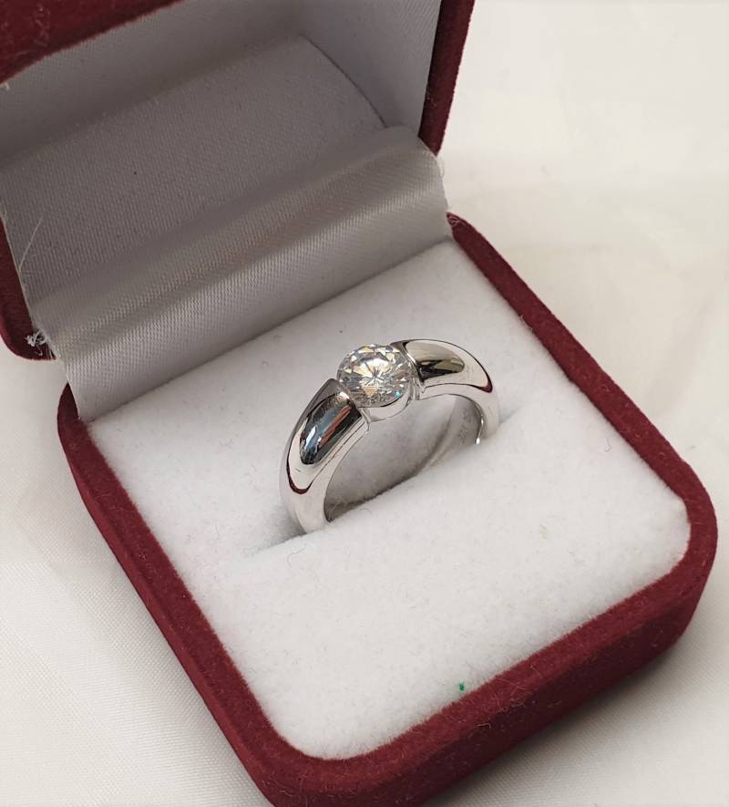 17, 9 Mm Ring Silberring Silber 925 Kristall Klar Vintage Elegant Sr1167 17, 9 Mm Ring Silberring Silber 925 Kristall Klar Vintage Elegant Sr1167 von SchmuckAtelierRegina