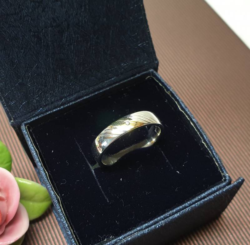 19 Mm Ring Silber 925 Mit 585Er Teilvergoldung Kristallsteinchen Klar Design Vintage Elegant Sr1590 von SchmuckAtelierRegina