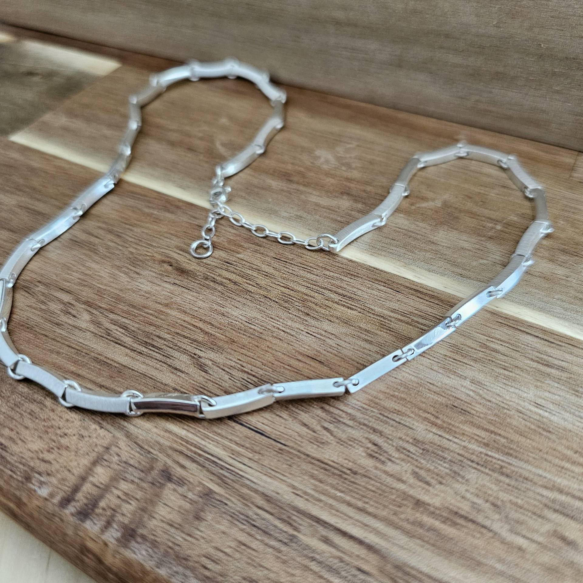 44 - 49 cm Vintage Kette Halskette Gliederkette Silber 925 Edles Design Selten Rar Sk1296 von SchmuckAtelierRegina