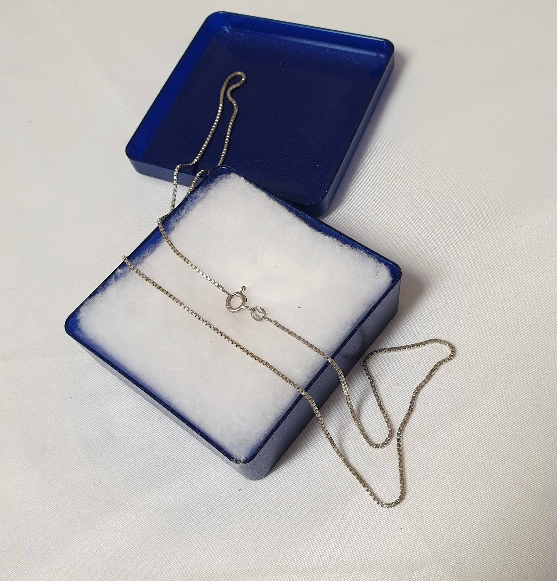 51 cm/1, 1 Mm Kette Silberkette Venezianerkette Italien Silber 835 Vintage Elegant Hk235 von SchmuckAtelierRegina