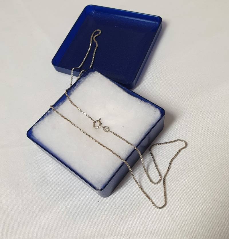 51 cm/1, 1 Mm Kette Silberkette Venezianerkette Italien Silber 835 Vintage Elegant Hk235 von SchmuckAtelierRegina