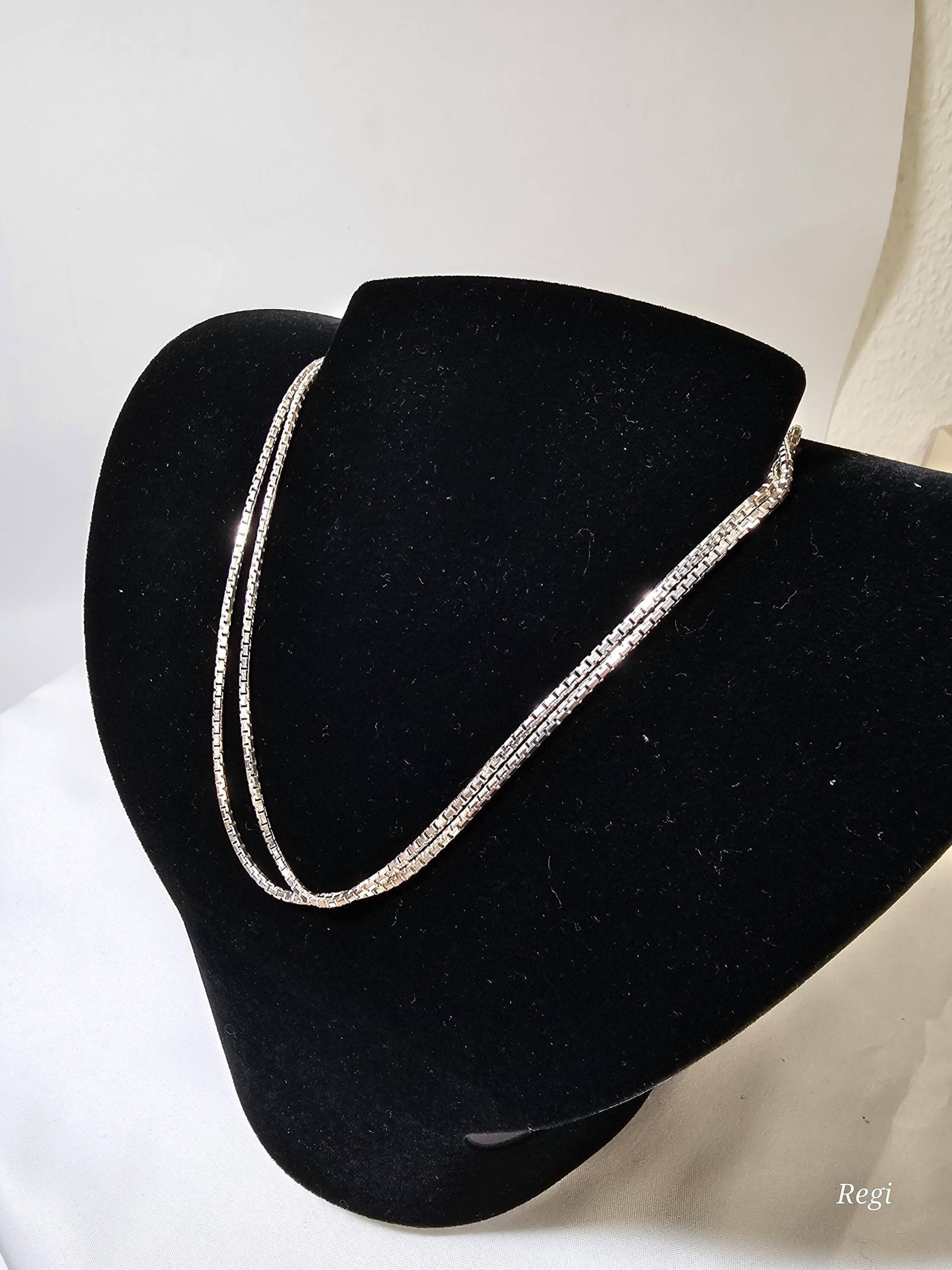 80, 5 cm Silberkette Kette Halskette Venezianer Venezianerkette Silber 925 Vintage Elegant Sk1368 von SchmuckAtelierRegina