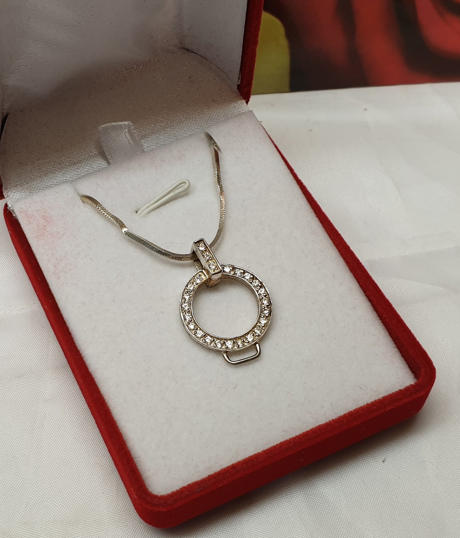 Anhänger Silberanhänger Ohne Kette Silber 925 Kristalle Klar Vintage Elegant Ska117 von SchmuckAtelierRegina