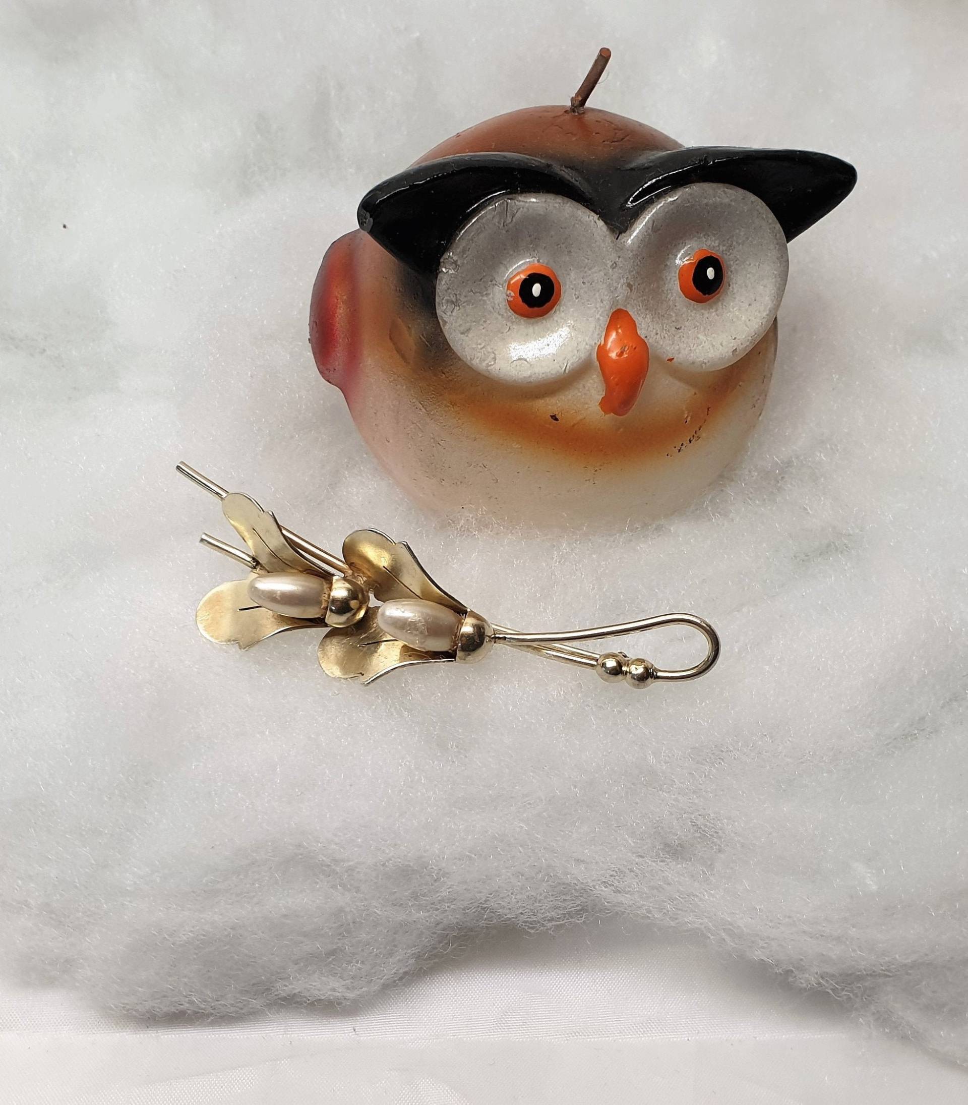 Art Deco Anstecknadel Brosche Silber 835 Vergoldet Perlen Vintage Blume Zweig Floral Sb417 von SchmuckAtelierRegina