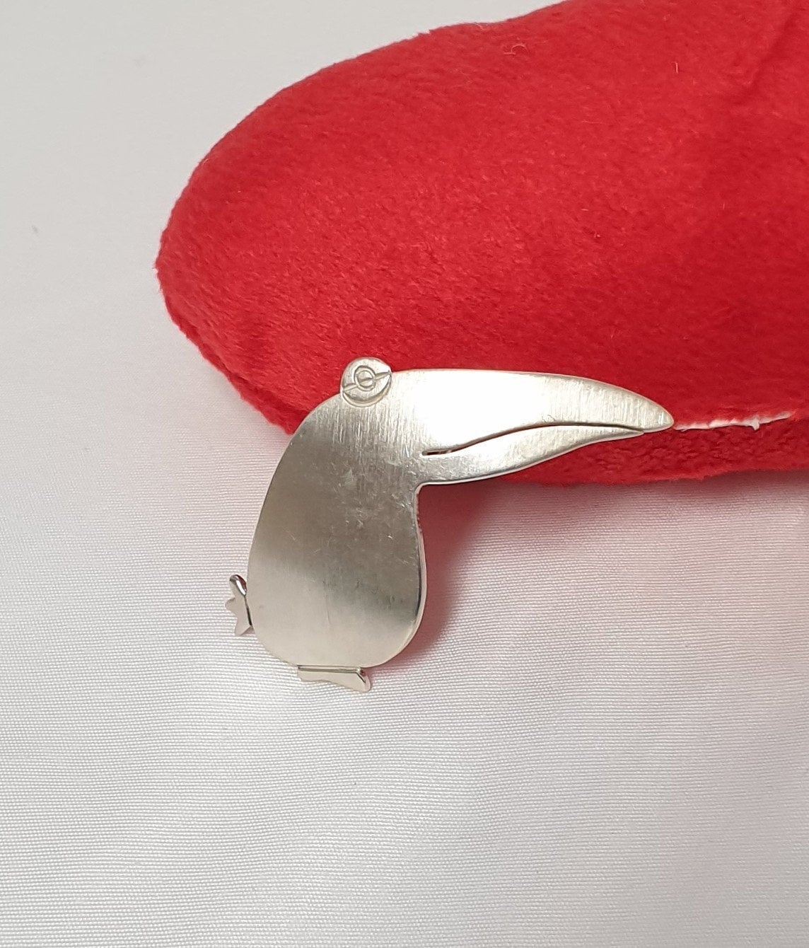 Brosche Anstecknadel Vogel Silber 925 Vintage Selten Rar Sb408 von SchmuckAtelierRegina