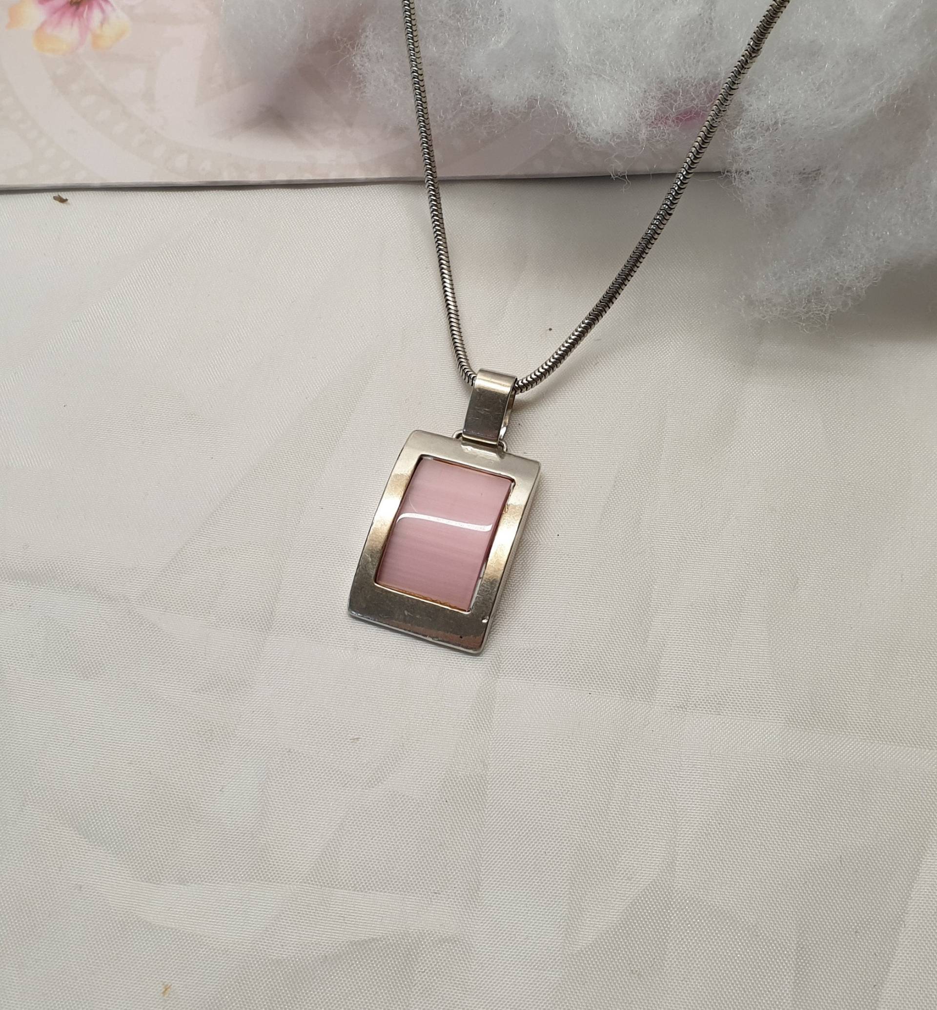 Design Edler Anhänger Silberanhänger Ohne Kette Silber 925 Perlmutt Rosa Vintage Ska436 von SchmuckAtelierRegina