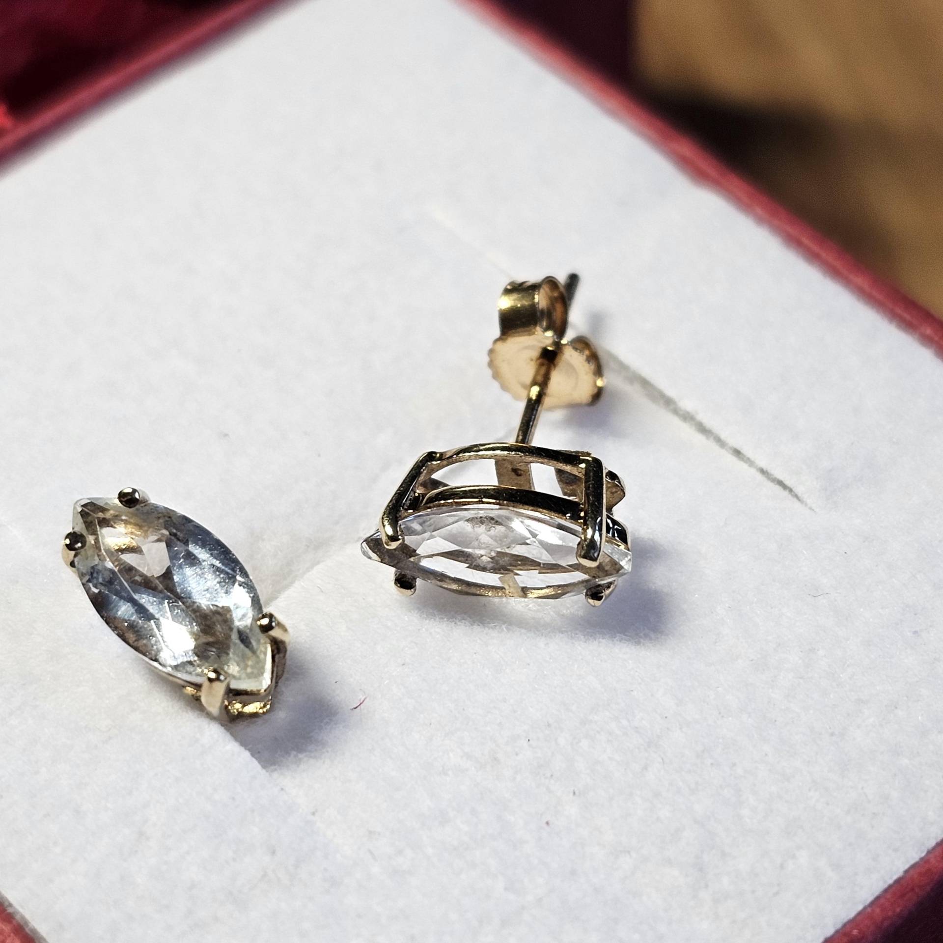 Elegante Ohrringe Ohrstecker Gold 375 Bergkristall Kristall Vintage Design Selten Rar Or130 Elegante Ohrringe Ohrstecker Gold 375 Bergkristall Kristall Vintage Design Selten Rar Or130 von SchmuckAtelierRegina