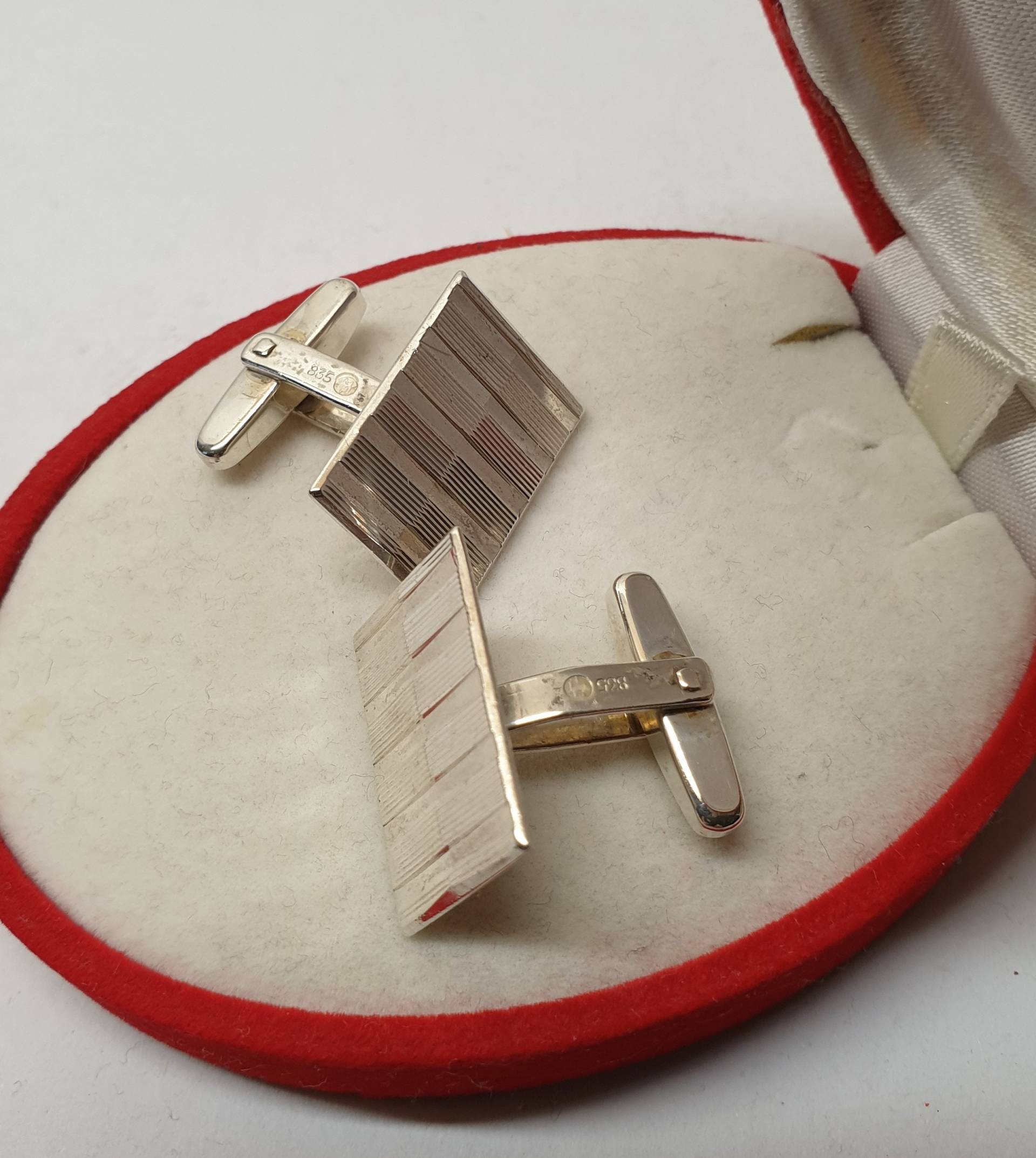 Manschettenknöpfe Cufflinks Silber 835 Edles Dekor Shabby Vintage Ms262 von SchmuckAtelierRegina