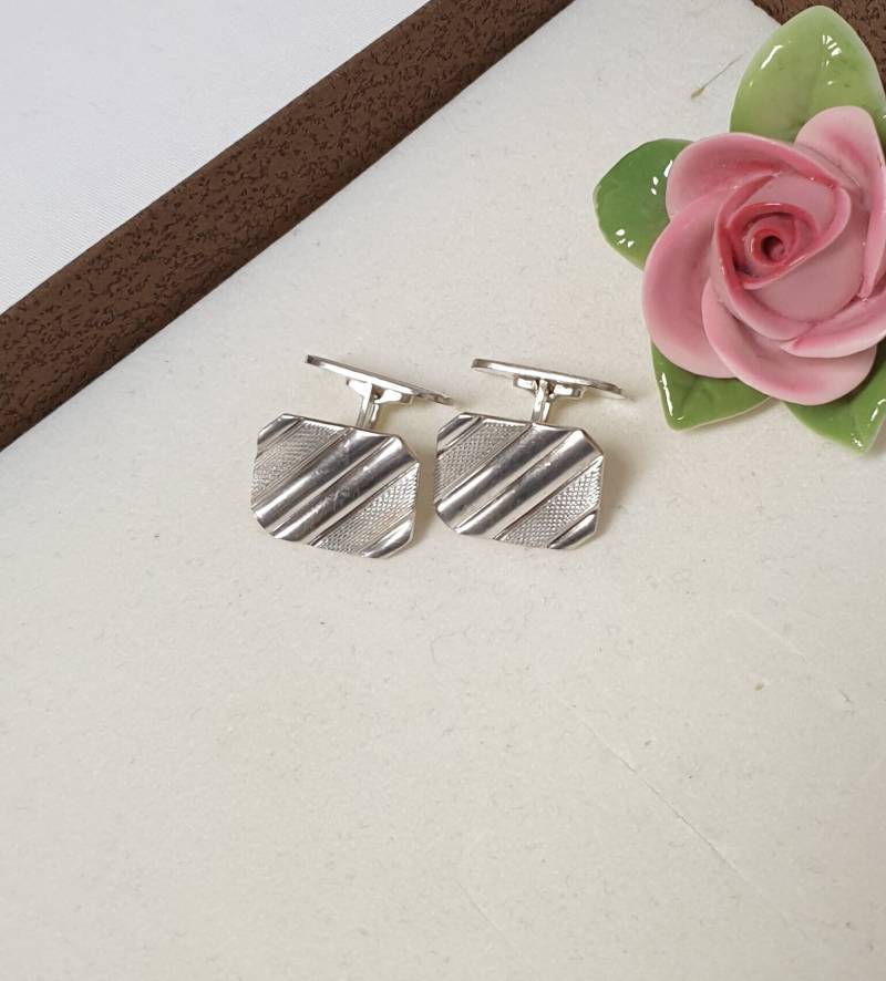 Manschettenknöpfe Cufflinks Silber 835 Vintage Design Elegant Ms363 von SchmuckAtelierRegina