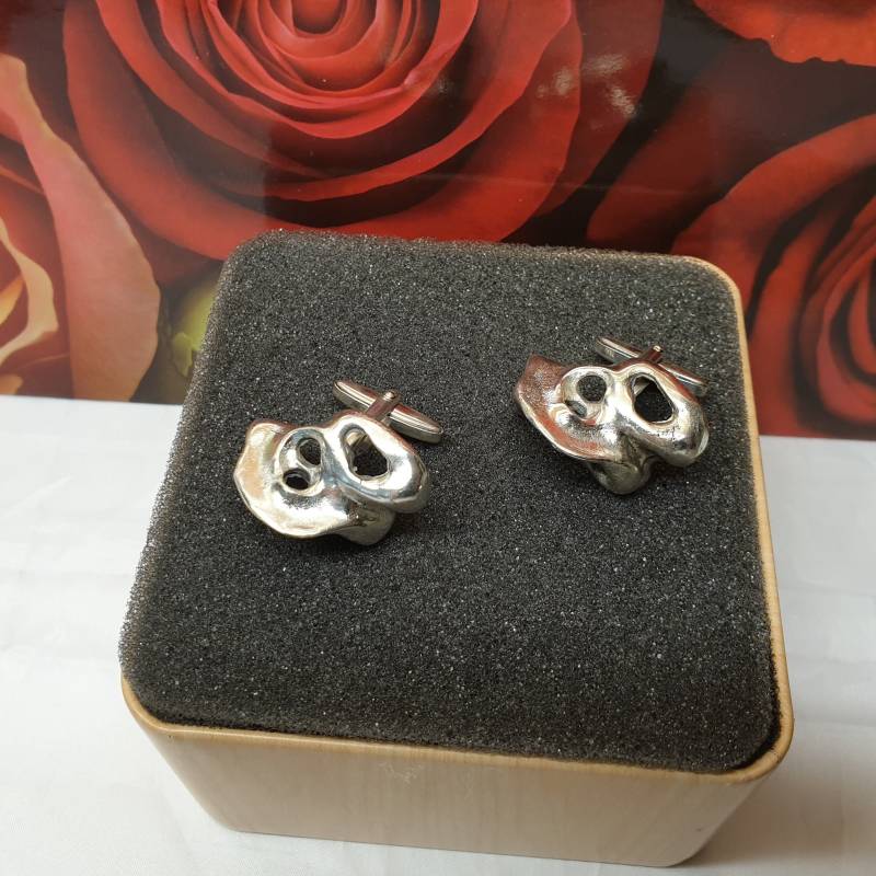 Manschettenknöpfe Cufflinks Silber 835 Vintage Elegant Design Außergewöhnlich Unikate Ms255 von SchmuckAtelierRegina