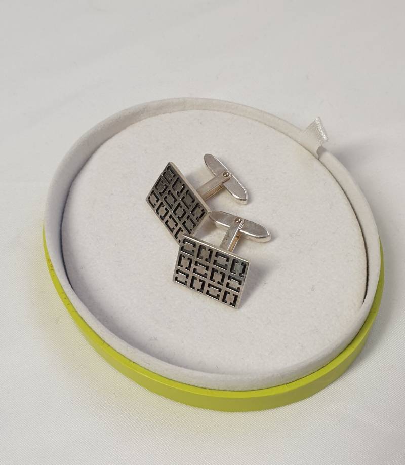 Manschettenknöpfe Cufflinks Silber 835 Vintage Elegant Ms368 von SchmuckAtelierRegina