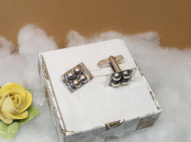 Manschettenknöpfe Cufflinks Silber 925 Vintage Extravagant Elegant Ms191 von SchmuckAtelierRegina