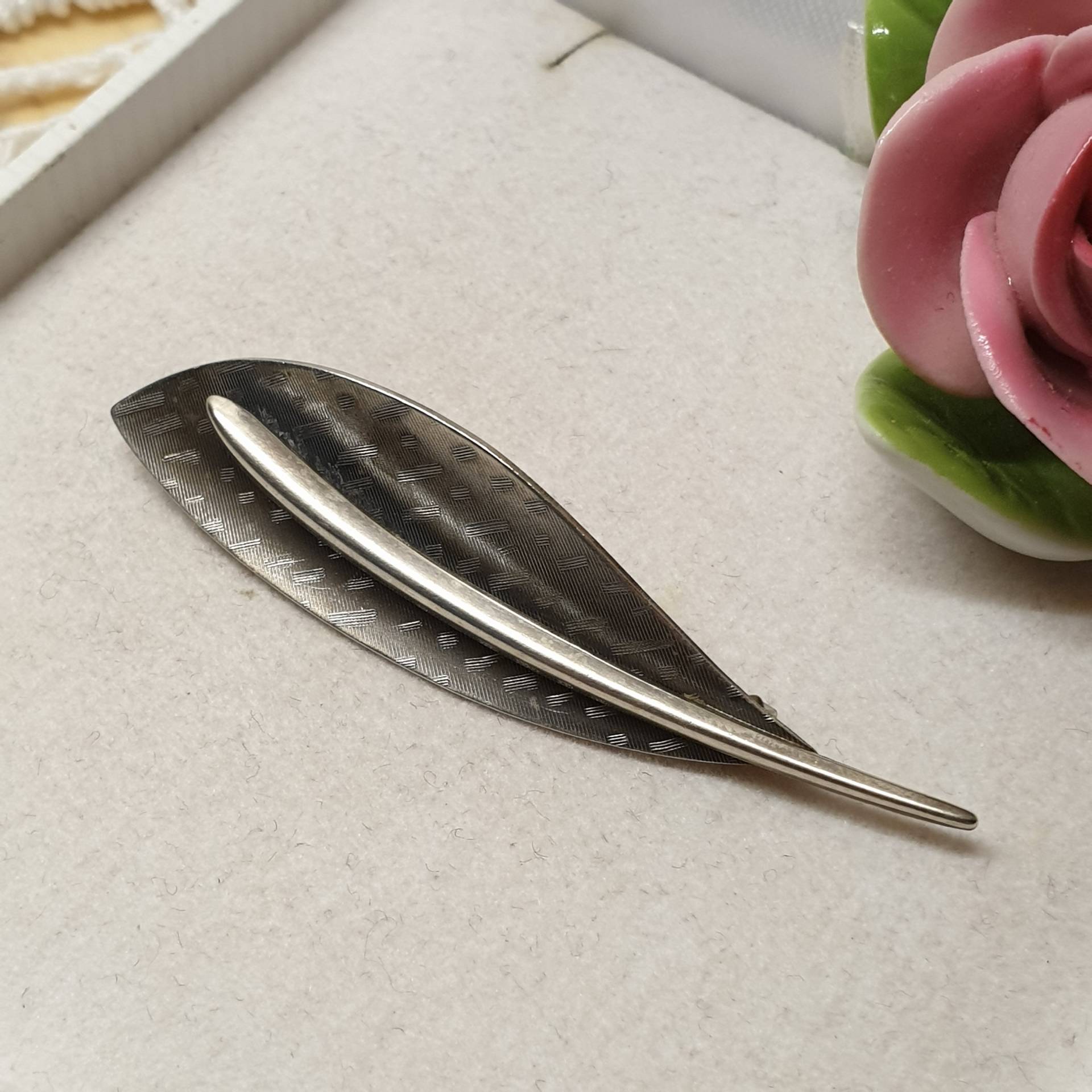 Shabby Vintage Brosche Anstecknadel Silber 800 Außergewöhnlich Besonders Elegant Sb509 von SchmuckAtelierRegina