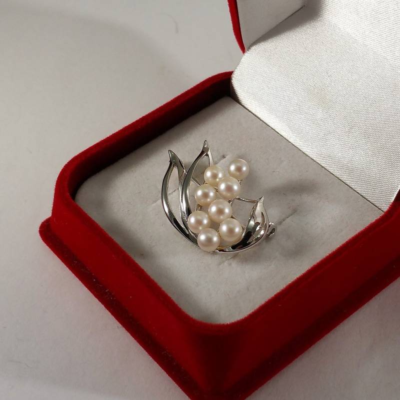 Shabby Vintage Brosche Anstecknadel Silber 925 Perlen Nostalgisch Elegant Sb306 Shabby Vintage Brosche Anstecknadel Silber 925 Perlen Nostalgisch Elegant Sb306 von SchmuckAtelierRegina