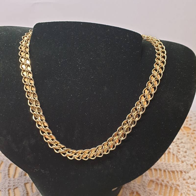 Shabby Vintage Feigen Collier Halskette Kette Vergoldet Sk1474 von SchmuckAtelierRegina