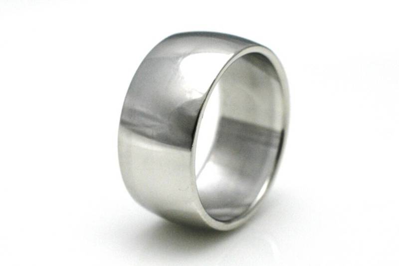 Bandring/Freundschaftsring Aus 925 Sterling Silber 10 Mm Breit | Mit Gravur Personalisiert von SchmuckBatih