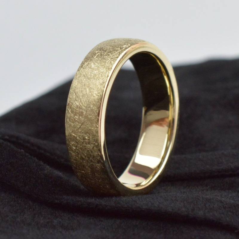 Bandring Aus 14 Kt. Gelbgold | Goldring 5 Mm Ehering Personalisiert von SchmuckBatih
