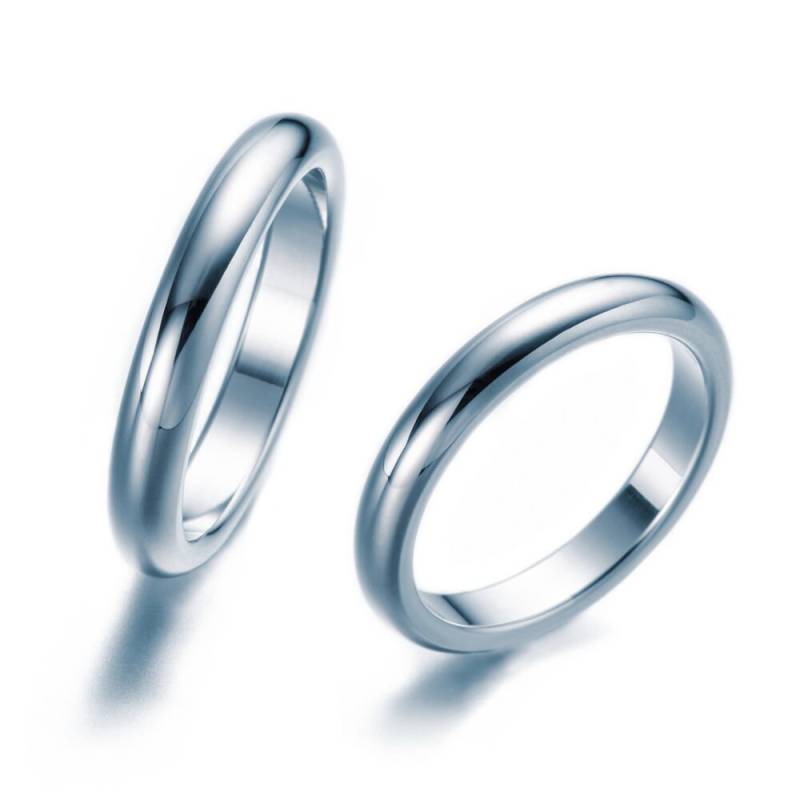 Trauringe/Eheringe Aus 925 Silber | 3, 5 Mm Breit Hochglanz Freundschaftsringe von SchmuckBatih