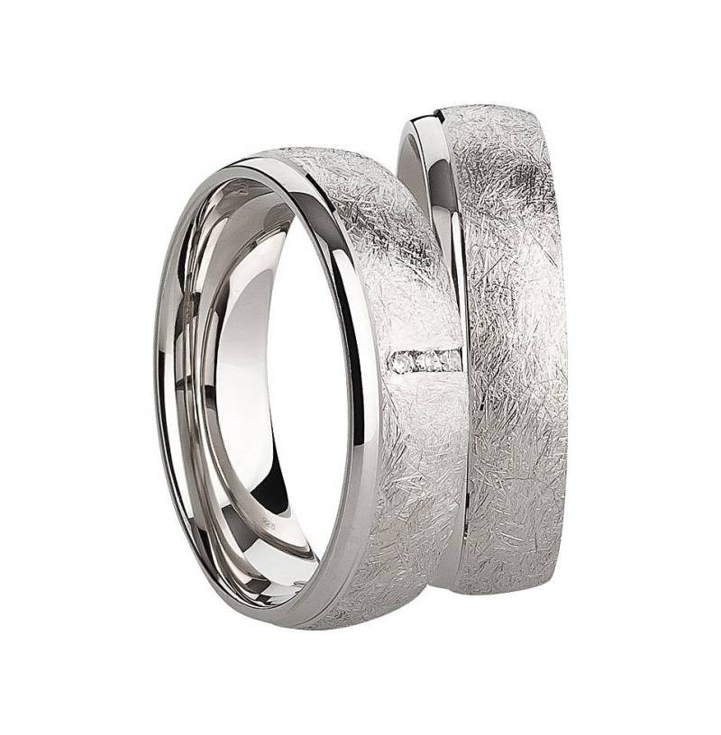 925 Silberringe Paar Ehering Verlobungsringe Antragsringe Trauring Hochzeitsring Wedding Rings Engagement Zirkonia von SchmuckDepot