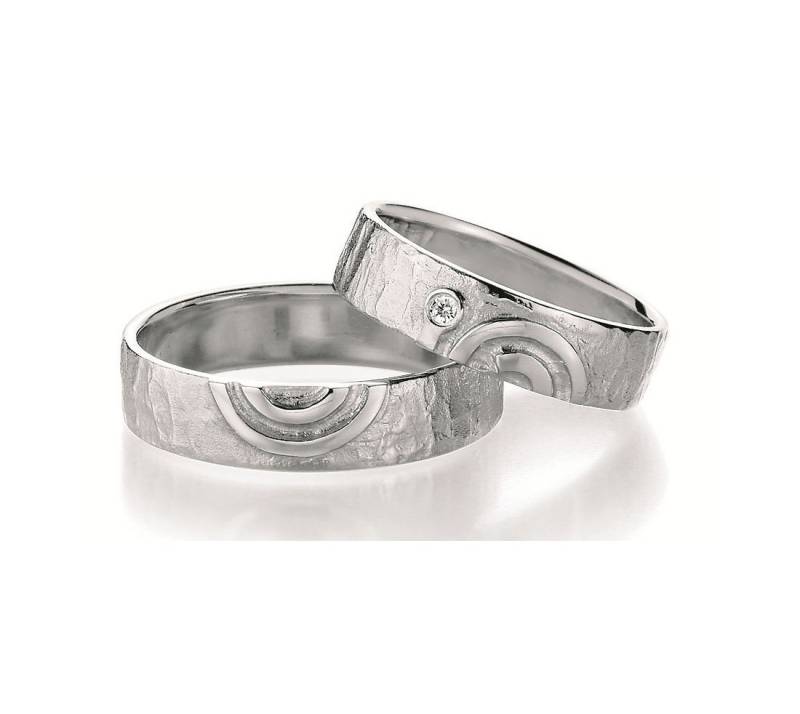 Paar Eheringe Verlobungsringe Partnerringe 925Silber Mit Diamant von SchmuckDepot