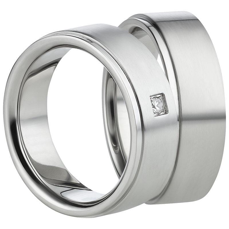 Ring Freundschaftsringe Partnerringe Verlobungsring Antragsring Hochzeitsringe Aus Edelstahl - Farbe Silber Mit Gravur Ring Freundschaftsringe Partnerringe Verlobungsring Antragsring Hochzeitsringe Aus Edelstahl - Farbe Silber Mit Gravur von SchmuckDepot
