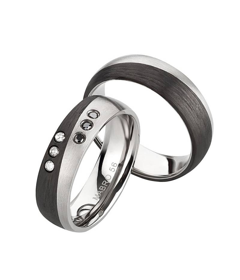 Trauringe, Titan Carbon, Diamant | 0, 090 Ct W/Si, Partnerringe, Eheringe , Hochzeitsring Wedding Rings Engagement Diamond von SchmuckDepot