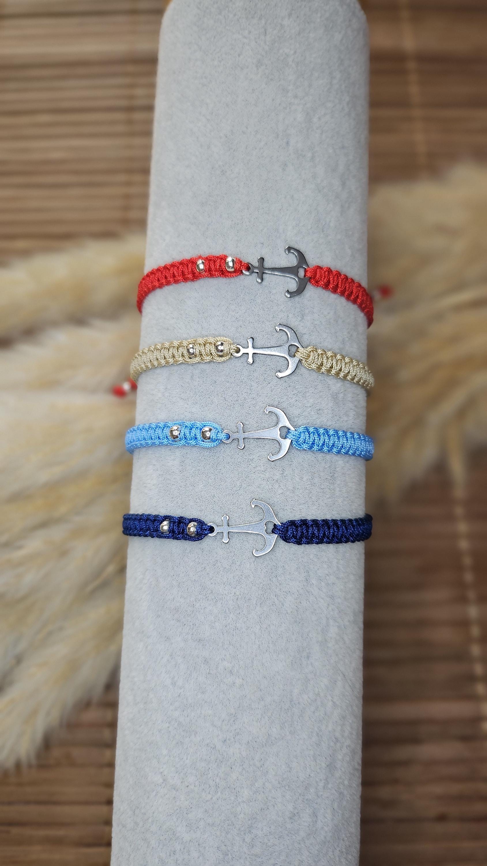 Makramee Armband Anker, 33 Farben Makramee Armband Anker, 33 Farben von SchmuckElfe24