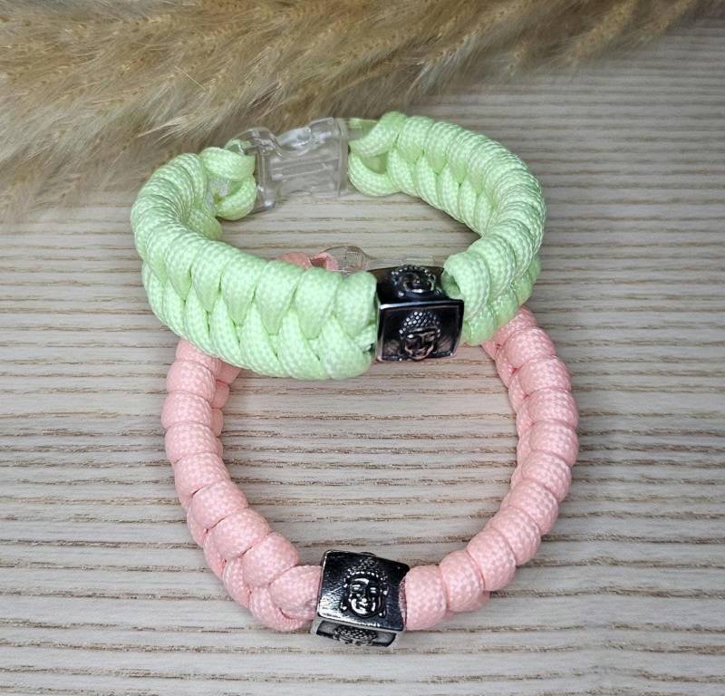 Paracord Armband Buddha Fluoreszierend, 2 Farben Paracord Armband Buddha Fluoreszierend, 2 Farben von SchmuckElfe24