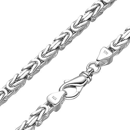 SchmuckForever Königskette 6mm 925 Silber massiv - Länge Wählbar - Collier Halskette oder Armband (55) von SchmuckForever