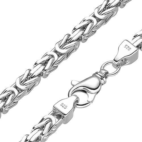 Königskette 7mm 925 Silber massiv - Länge Wählbar - Collier Halskette oder Armband (55) von SchmuckForever