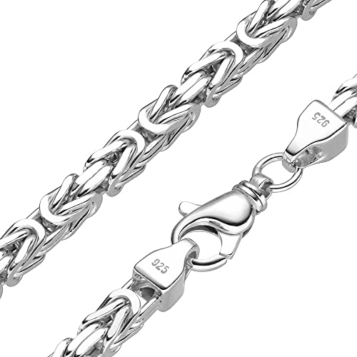 Königskette 7mm 925 Silber massiv - Länge Wählbar - Collier Halskette oder Armband (60) von SchmuckForever