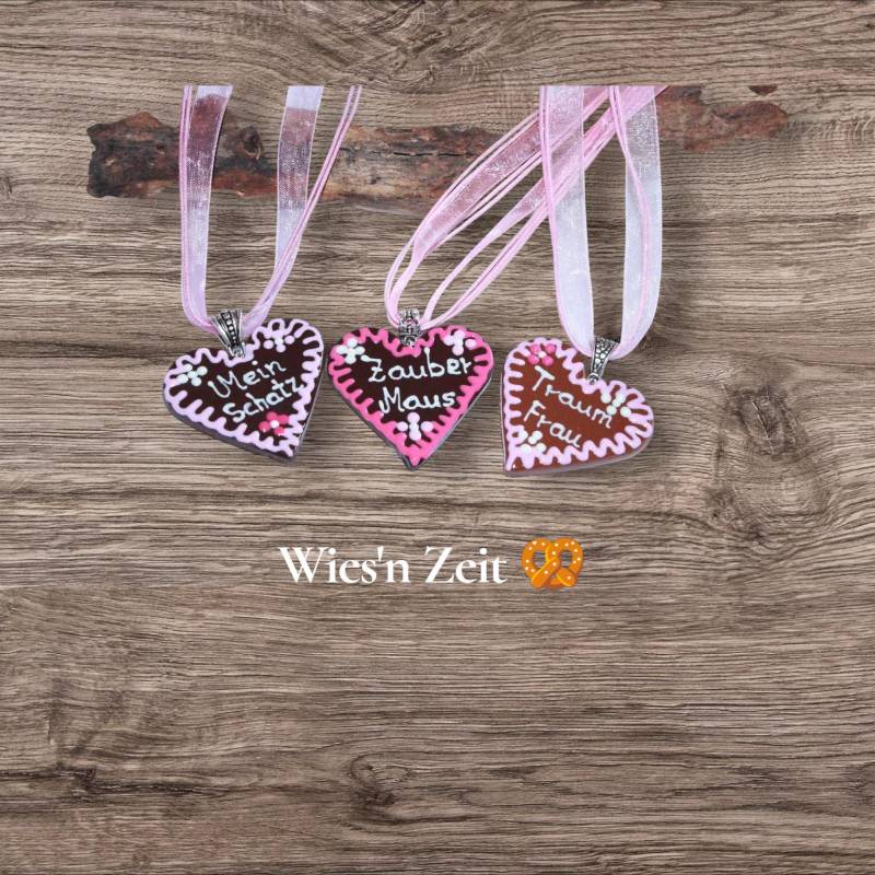 Dirndlkette Trachtenkette Lebkuchenherz, Oktoberfest, Schützenfest, Junggesellinnenabschied Dirndlkette Trachtenkette Lebkuchenherz, Oktoberfest, Schützenfest, Junggesellinnenabschied von OisfuerDibyGaby