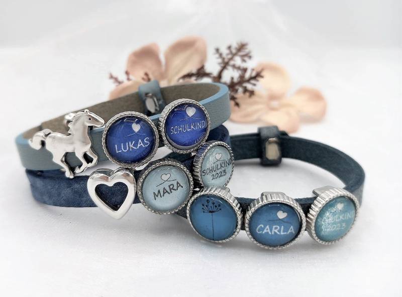 Personalisiere Dein Armband Mit Namen Und Schulkind Zur Einschulung von SchmuckKitchen