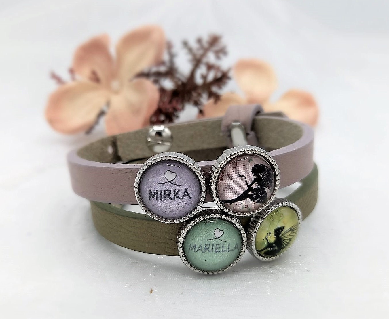 Personalisiertes Geschenk Von Der Zahnfee | Individuell Gestaltbar Lederarmband Mit Schiebeperlen Zum Austauschen Erweitern Und Sammeln von SchmuckKitchen